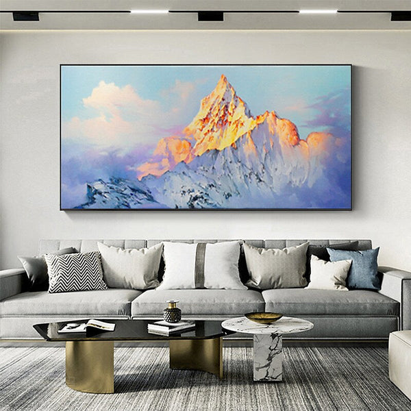 Golden Mountaintop Painting